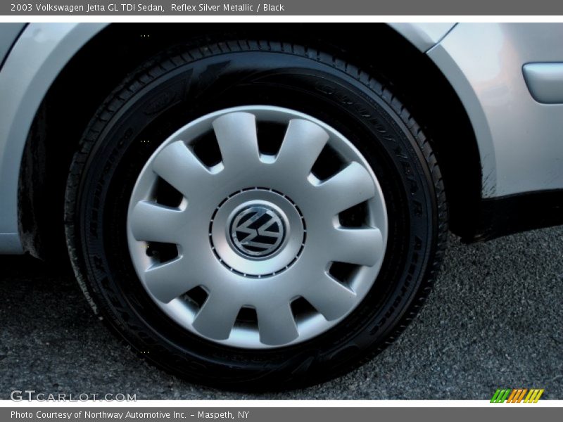 Reflex Silver Metallic / Black 2003 Volkswagen Jetta GL TDI Sedan