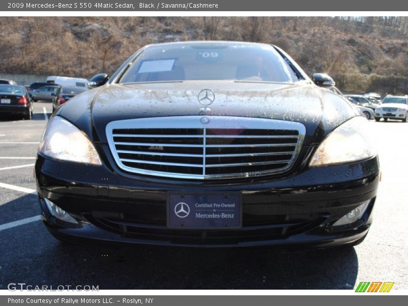 Black / Savanna/Cashmere 2009 Mercedes-Benz S 550 4Matic Sedan