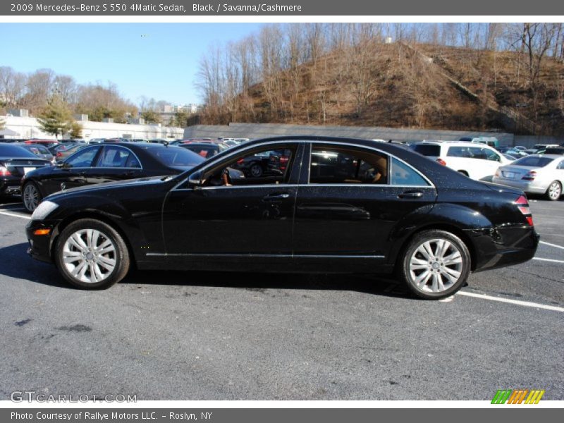 Black / Savanna/Cashmere 2009 Mercedes-Benz S 550 4Matic Sedan
