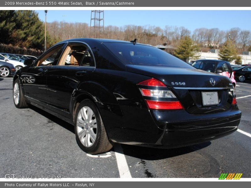 Black / Savanna/Cashmere 2009 Mercedes-Benz S 550 4Matic Sedan