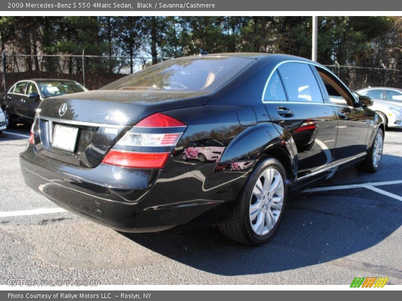 Black / Savanna/Cashmere 2009 Mercedes-Benz S 550 4Matic Sedan