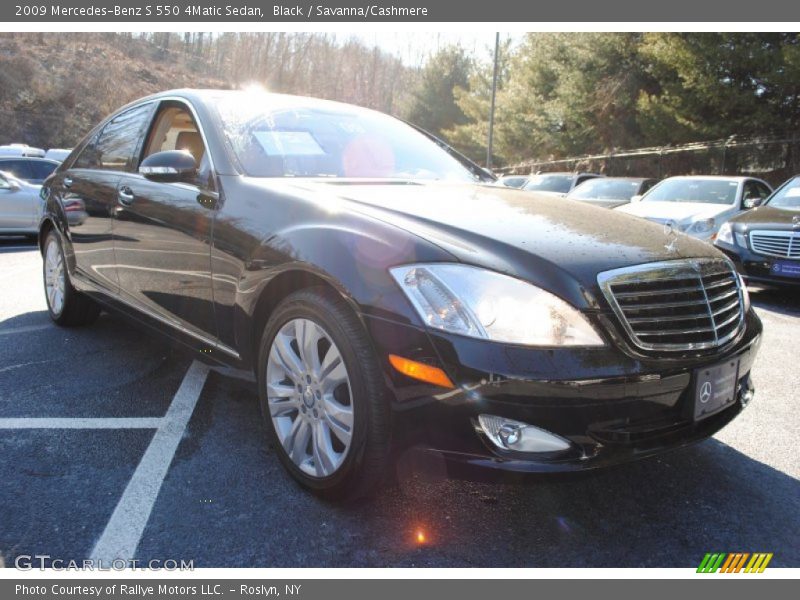 Black / Savanna/Cashmere 2009 Mercedes-Benz S 550 4Matic Sedan