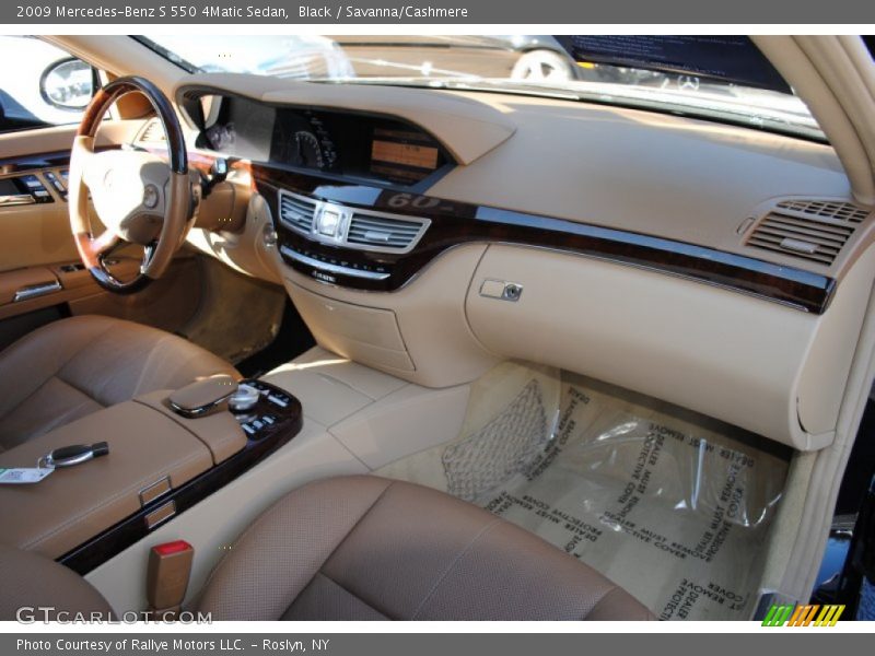 Black / Savanna/Cashmere 2009 Mercedes-Benz S 550 4Matic Sedan