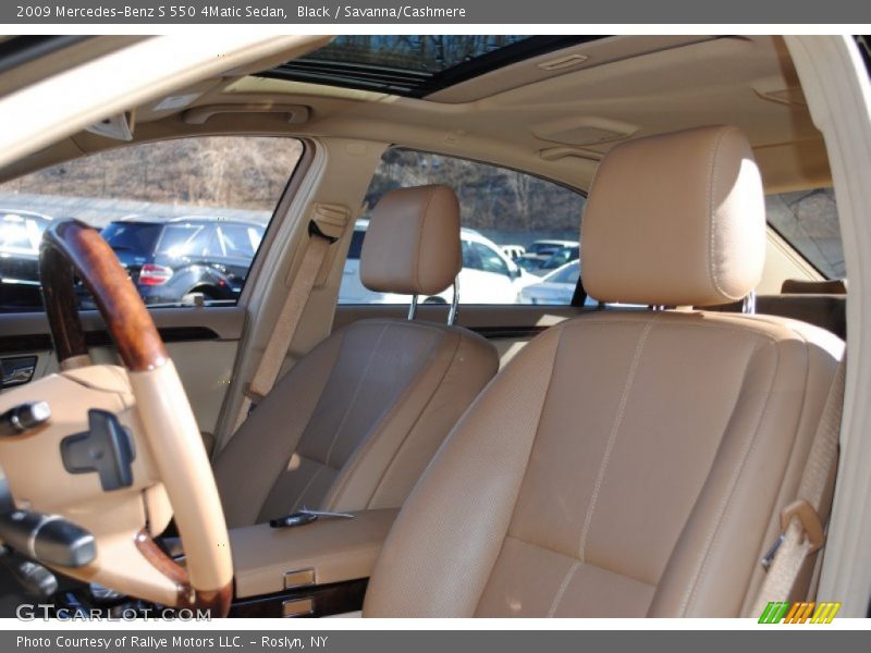 Black / Savanna/Cashmere 2009 Mercedes-Benz S 550 4Matic Sedan