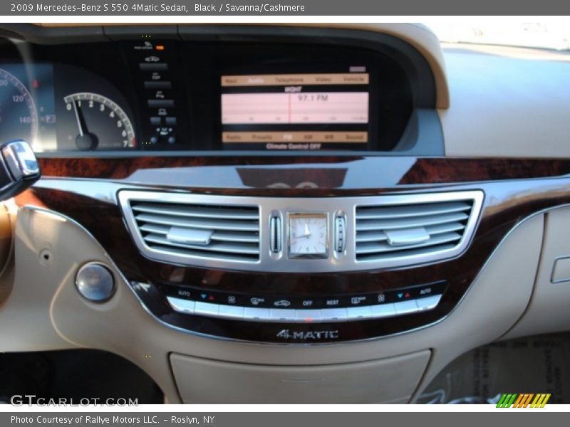 Black / Savanna/Cashmere 2009 Mercedes-Benz S 550 4Matic Sedan