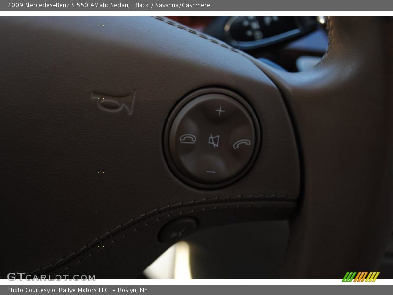 Black / Savanna/Cashmere 2009 Mercedes-Benz S 550 4Matic Sedan