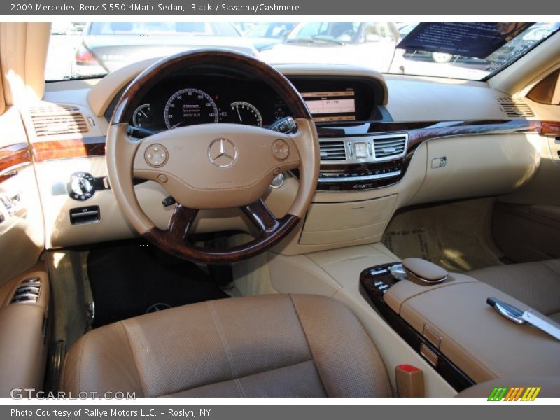 Black / Savanna/Cashmere 2009 Mercedes-Benz S 550 4Matic Sedan