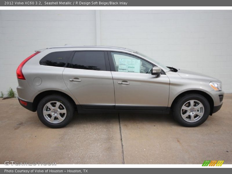 Seashell Metallic / R Design Soft Beige/Black Inlay 2012 Volvo XC60 3.2