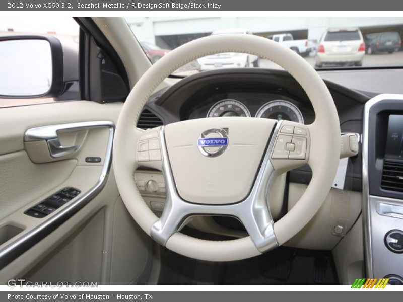 Seashell Metallic / R Design Soft Beige/Black Inlay 2012 Volvo XC60 3.2
