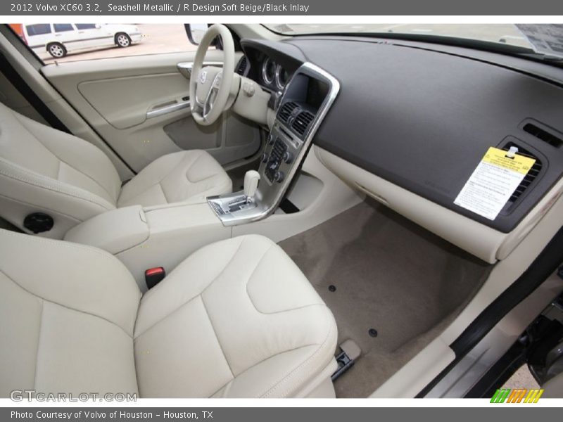 Seashell Metallic / R Design Soft Beige/Black Inlay 2012 Volvo XC60 3.2