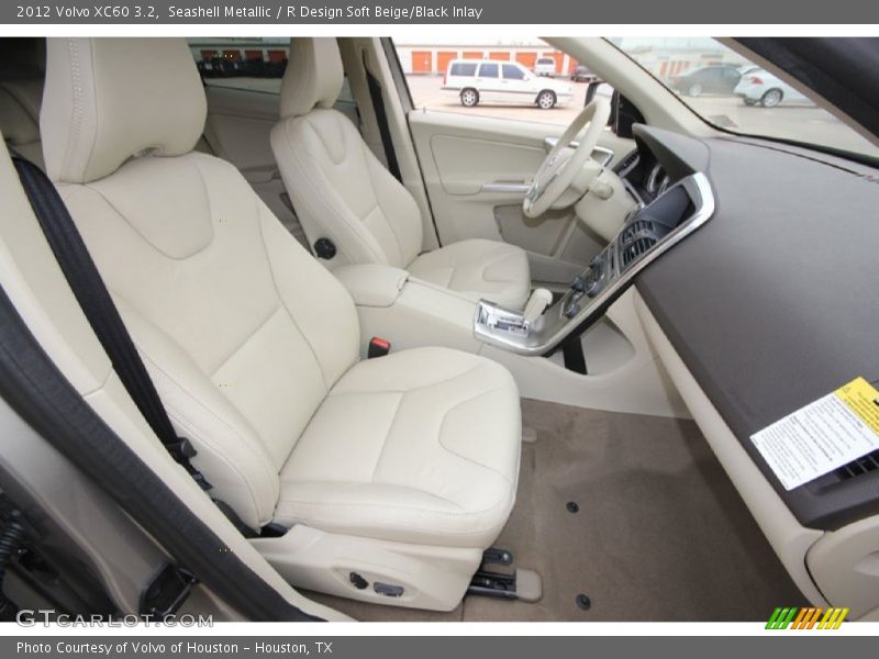 Seashell Metallic / R Design Soft Beige/Black Inlay 2012 Volvo XC60 3.2