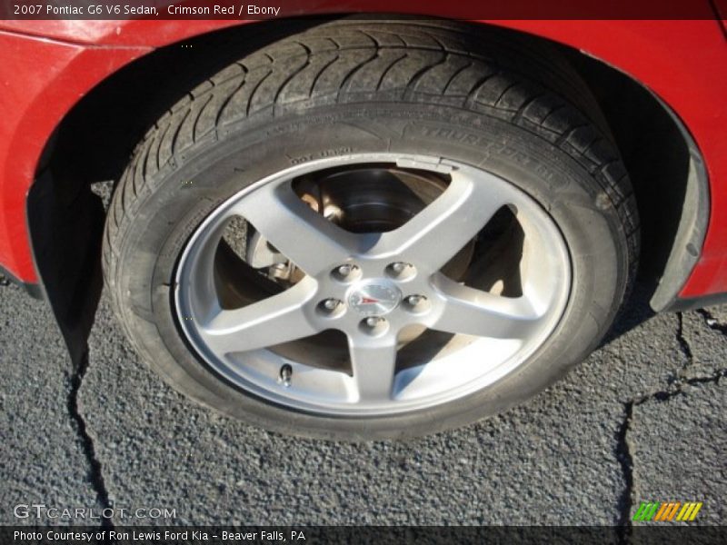 Crimson Red / Ebony 2007 Pontiac G6 V6 Sedan