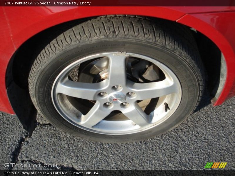 Crimson Red / Ebony 2007 Pontiac G6 V6 Sedan