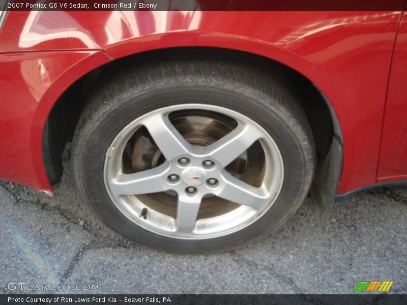 Crimson Red / Ebony 2007 Pontiac G6 V6 Sedan