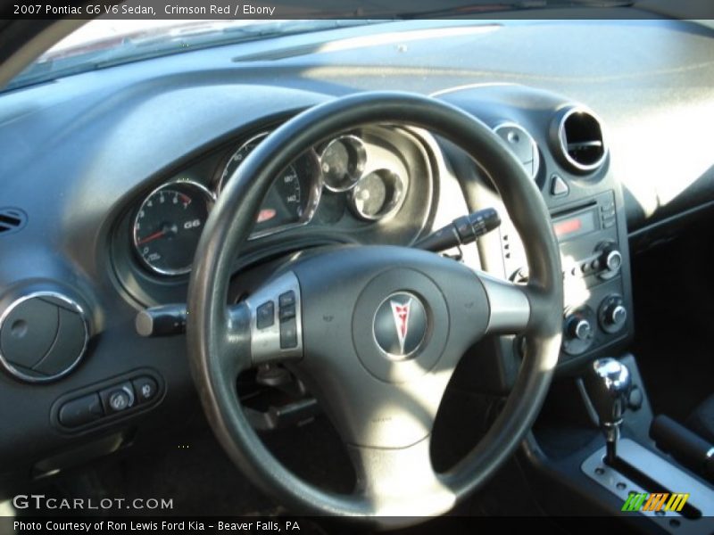 Crimson Red / Ebony 2007 Pontiac G6 V6 Sedan
