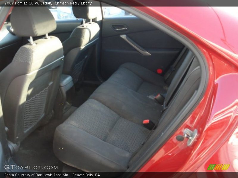 Crimson Red / Ebony 2007 Pontiac G6 V6 Sedan