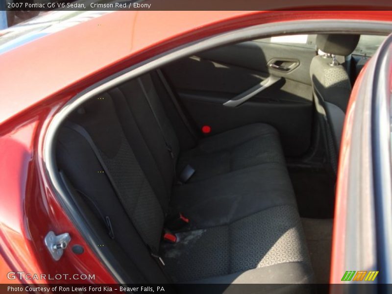 Crimson Red / Ebony 2007 Pontiac G6 V6 Sedan