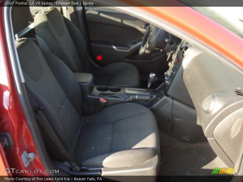 Crimson Red / Ebony 2007 Pontiac G6 V6 Sedan