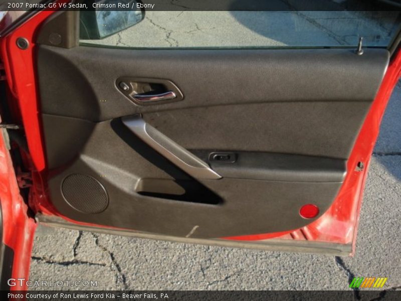 Crimson Red / Ebony 2007 Pontiac G6 V6 Sedan