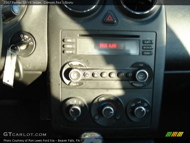 Crimson Red / Ebony 2007 Pontiac G6 V6 Sedan