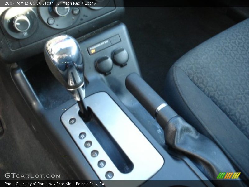 Crimson Red / Ebony 2007 Pontiac G6 V6 Sedan