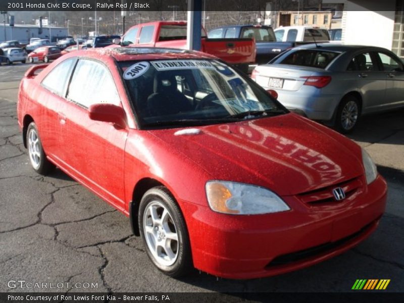 Rallye Red / Black 2001 Honda Civic EX Coupe