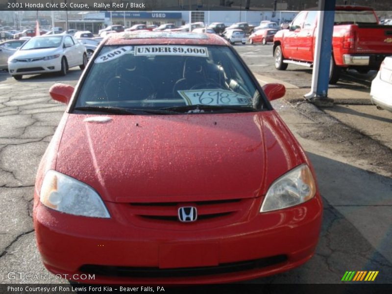 Rallye Red / Black 2001 Honda Civic EX Coupe