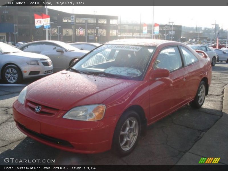 Rallye Red / Black 2001 Honda Civic EX Coupe