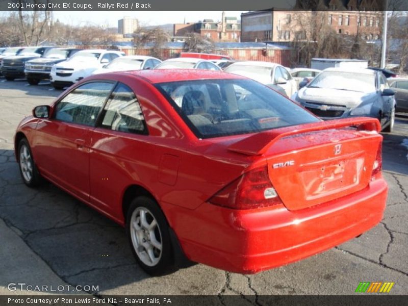 Rallye Red / Black 2001 Honda Civic EX Coupe
