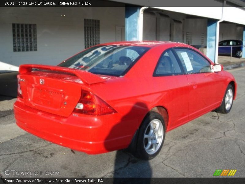 Rallye Red / Black 2001 Honda Civic EX Coupe