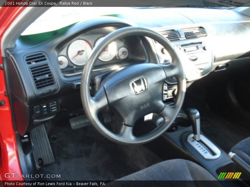 Rallye Red / Black 2001 Honda Civic EX Coupe