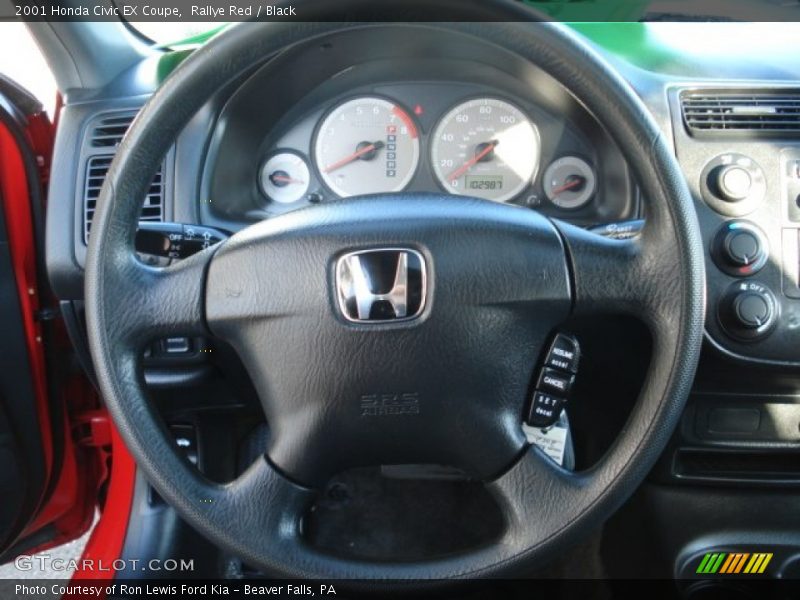 Rallye Red / Black 2001 Honda Civic EX Coupe