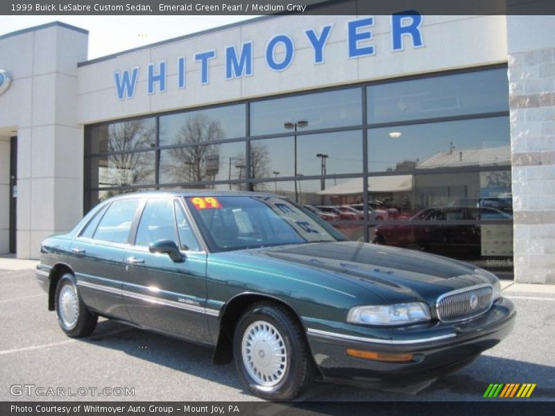 Emerald Green Pearl / Medium Gray 1999 Buick LeSabre Custom Sedan