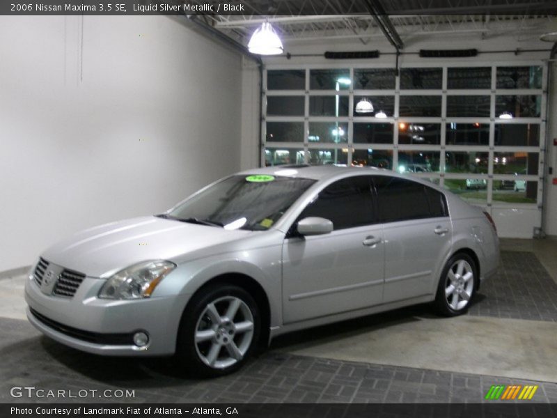 Liquid Silver Metallic / Black 2006 Nissan Maxima 3.5 SE