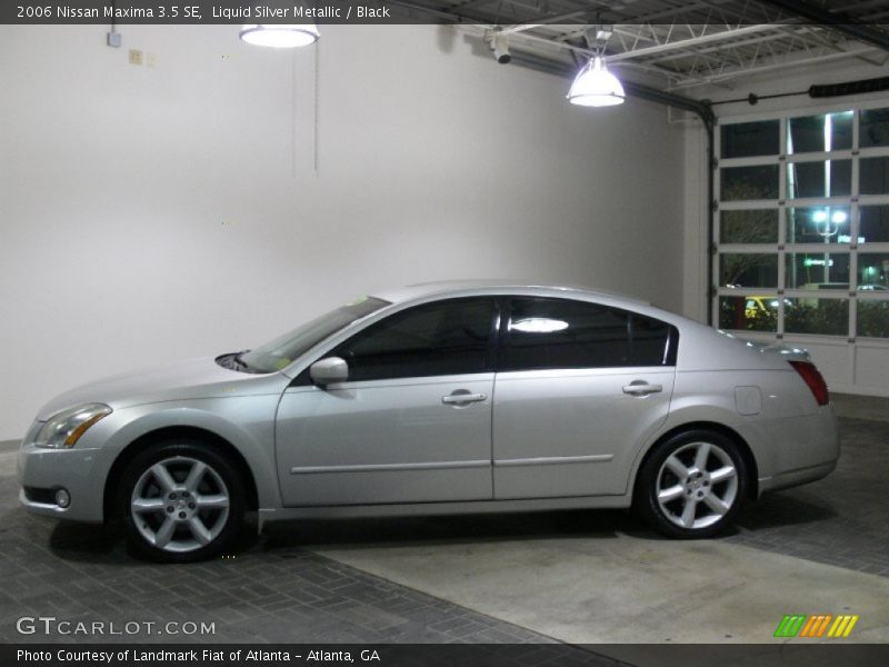 Liquid Silver Metallic / Black 2006 Nissan Maxima 3.5 SE
