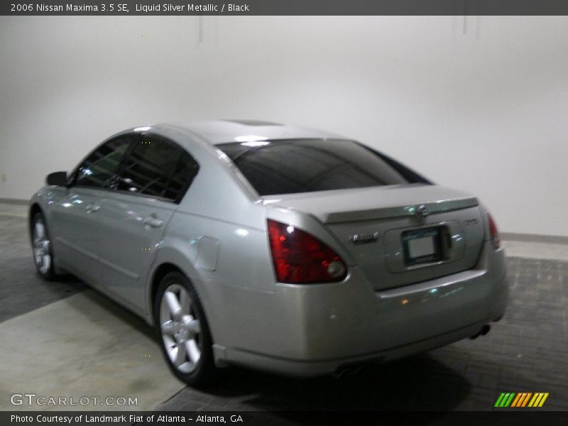 Liquid Silver Metallic / Black 2006 Nissan Maxima 3.5 SE