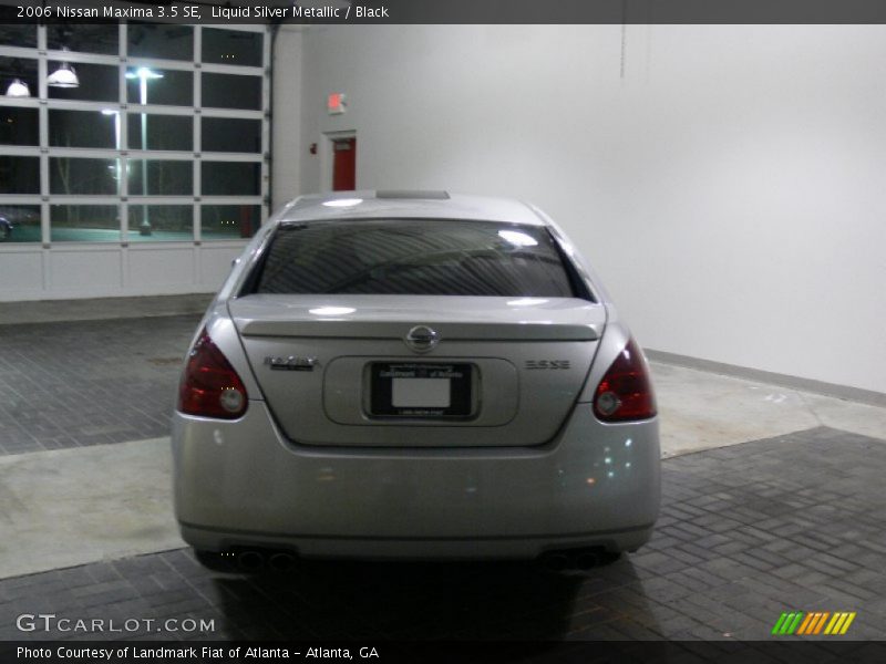 Liquid Silver Metallic / Black 2006 Nissan Maxima 3.5 SE