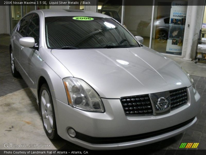 Liquid Silver Metallic / Black 2006 Nissan Maxima 3.5 SE