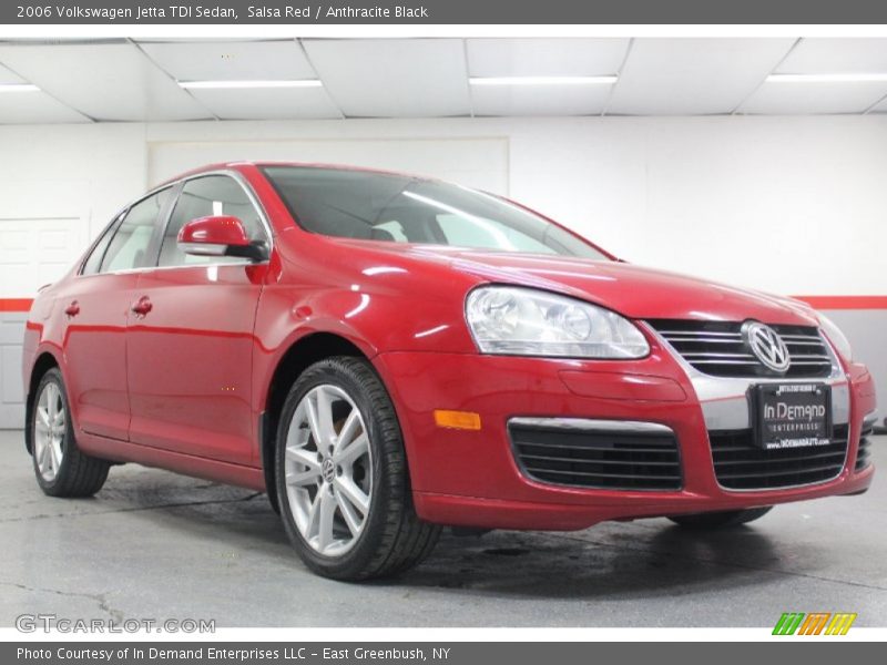 Salsa Red / Anthracite Black 2006 Volkswagen Jetta TDI Sedan