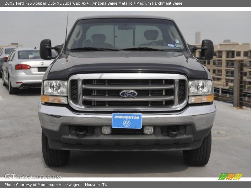 Arizona Beige Metallic / Medium Parchment Beige 2003 Ford F250 Super Duty XL SuperCab 4x4