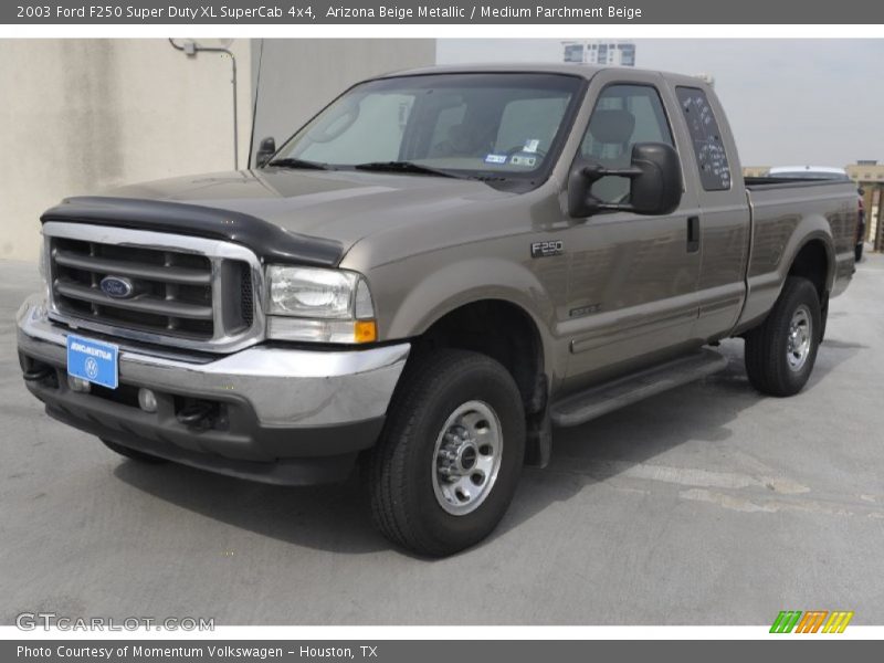 Arizona Beige Metallic / Medium Parchment Beige 2003 Ford F250 Super Duty XL SuperCab 4x4