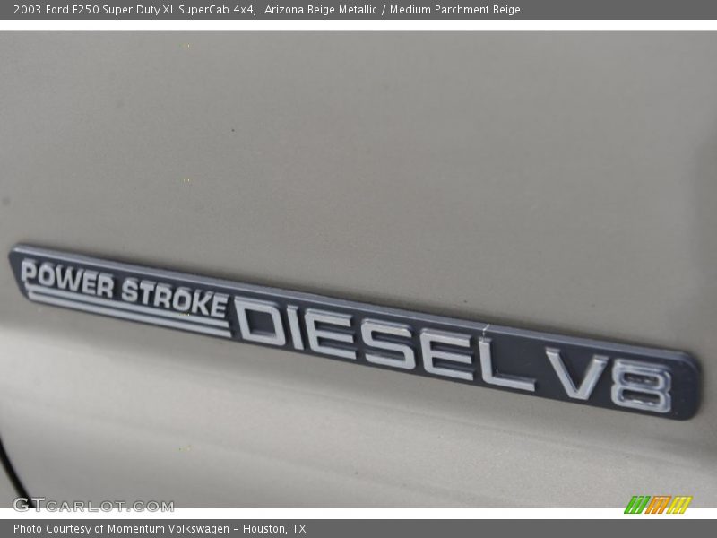 Arizona Beige Metallic / Medium Parchment Beige 2003 Ford F250 Super Duty XL SuperCab 4x4