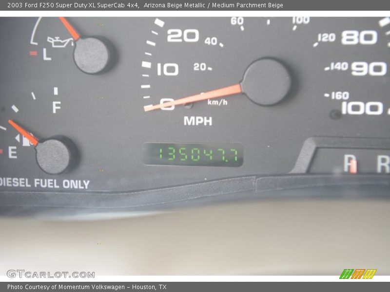 Arizona Beige Metallic / Medium Parchment Beige 2003 Ford F250 Super Duty XL SuperCab 4x4