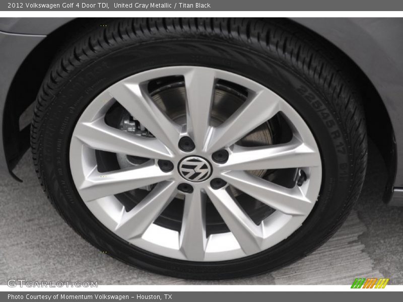United Gray Metallic / Titan Black 2012 Volkswagen Golf 4 Door TDI