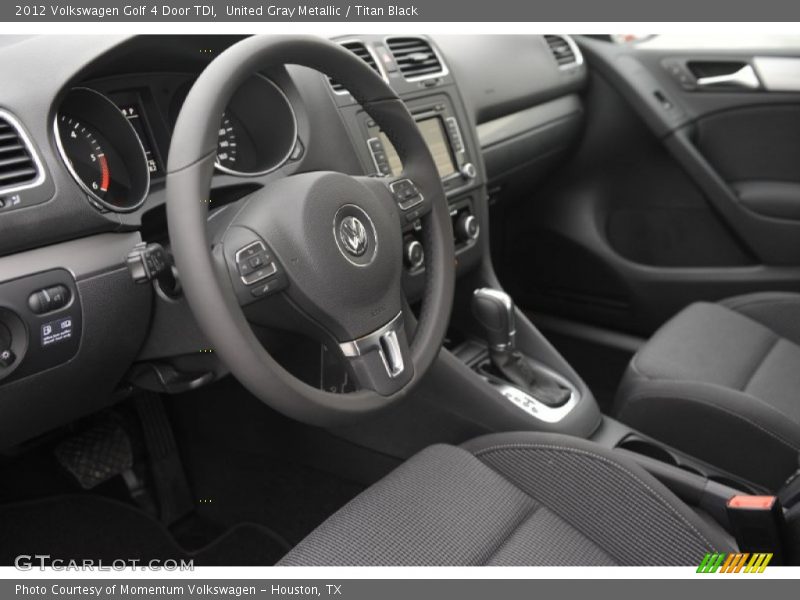 United Gray Metallic / Titan Black 2012 Volkswagen Golf 4 Door TDI