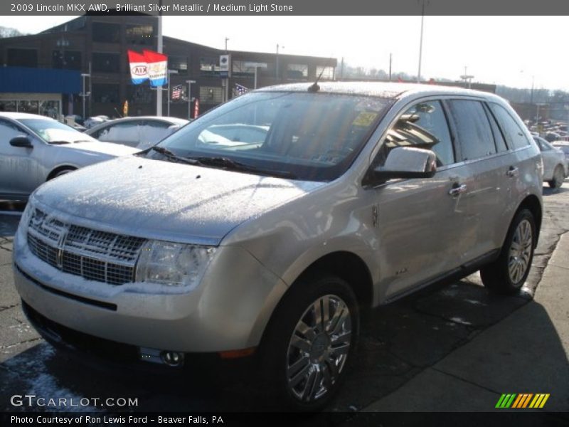 Brilliant Silver Metallic / Medium Light Stone 2009 Lincoln MKX AWD