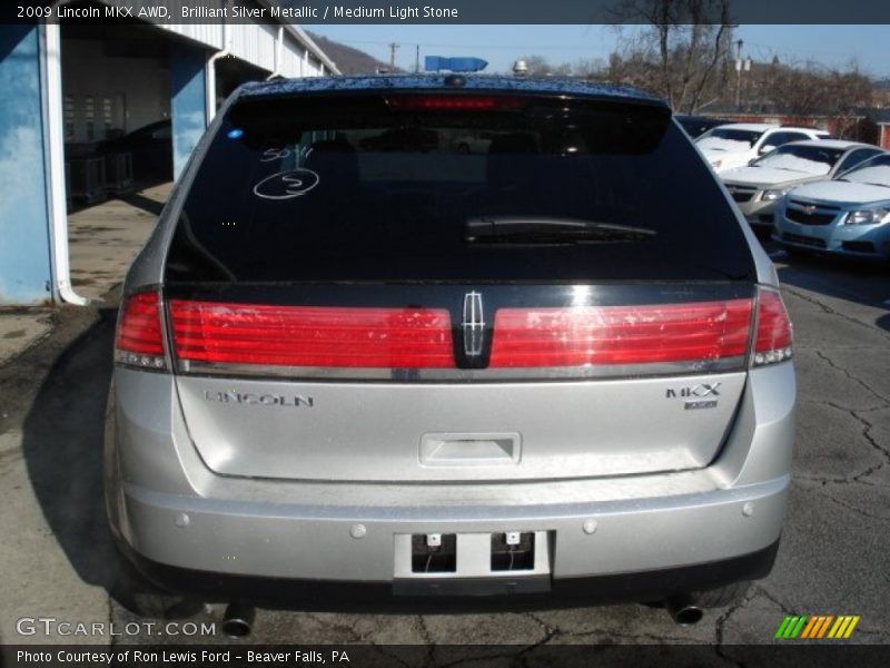Brilliant Silver Metallic / Medium Light Stone 2009 Lincoln MKX AWD