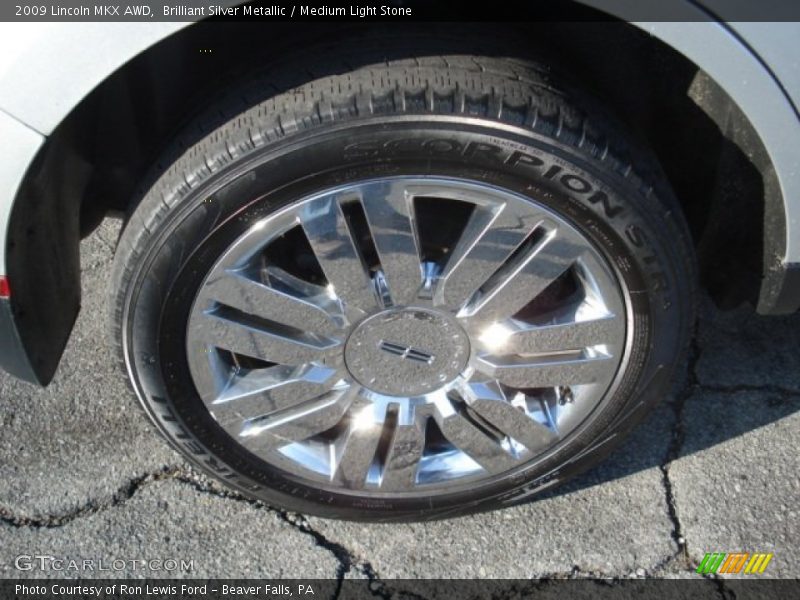 Brilliant Silver Metallic / Medium Light Stone 2009 Lincoln MKX AWD