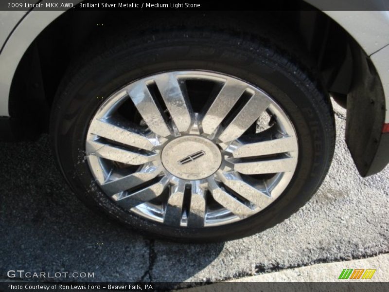 Brilliant Silver Metallic / Medium Light Stone 2009 Lincoln MKX AWD