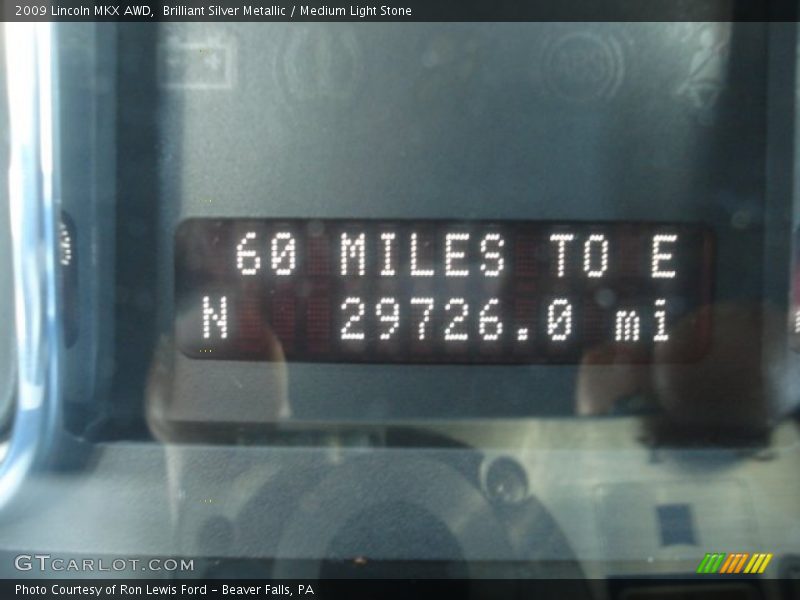 Brilliant Silver Metallic / Medium Light Stone 2009 Lincoln MKX AWD